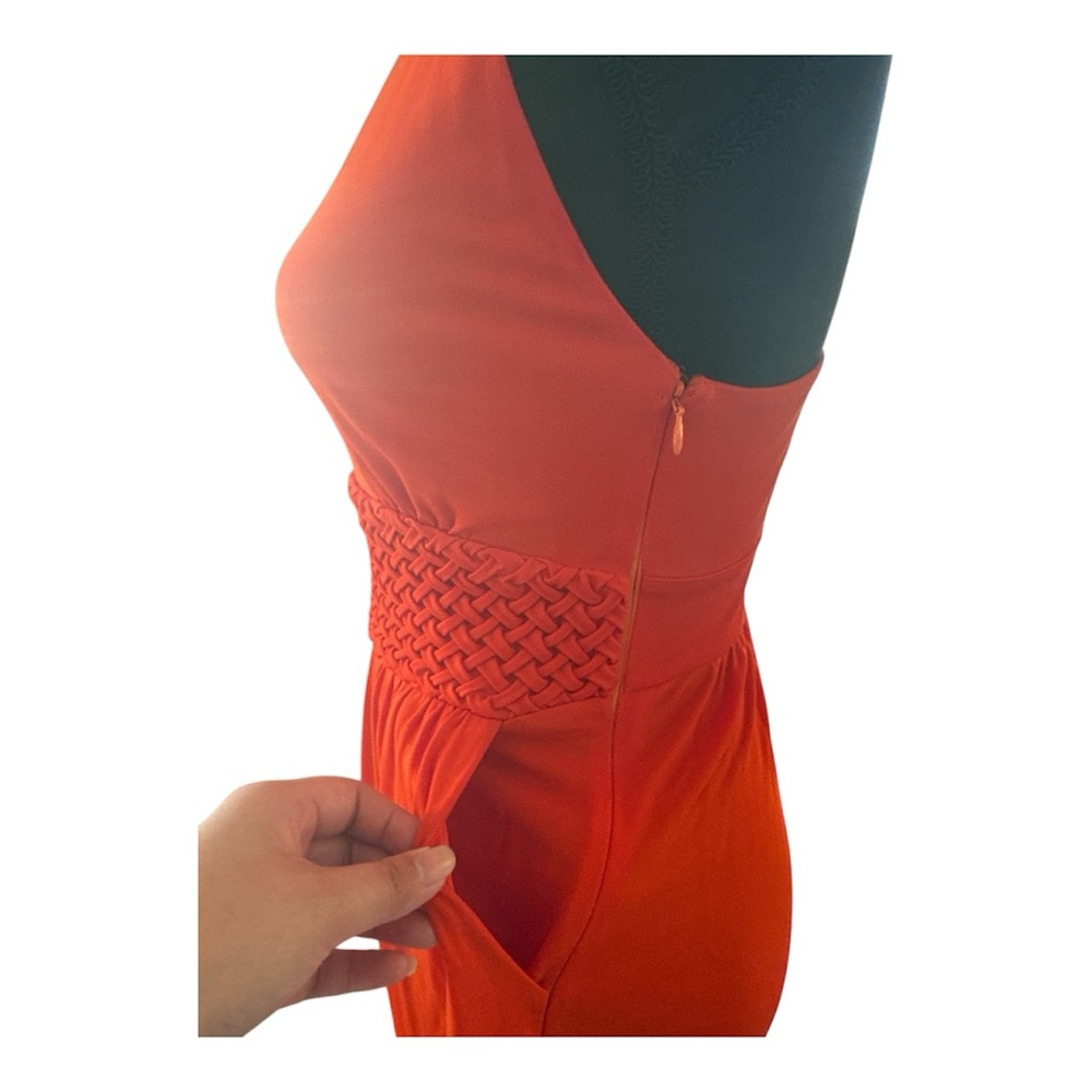 Maeve Anthropologie Orange Maxi Dress Open Back Sleeveless Size 2 - Picture 4 of 8